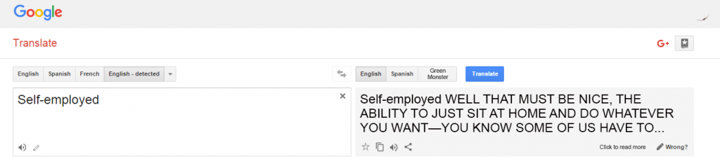 The Green Monster - When the Words “Self-Employed” Get Lost in Translation by Amanda Muledy on Craft Your Content